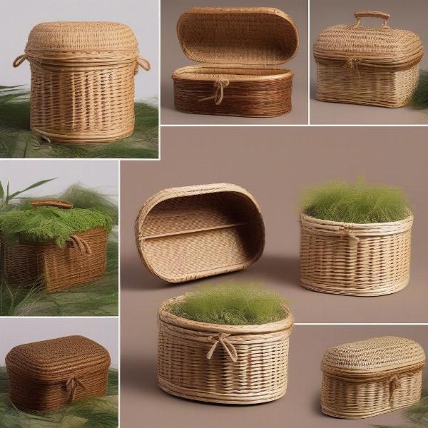 Biodegradable casket for a small dog