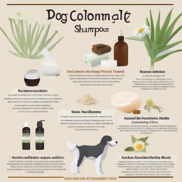 Key ingredients in soothing dog shampoo