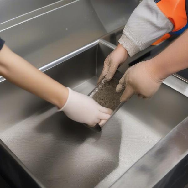 Stainless Steel Dog Trough Easy to Clean