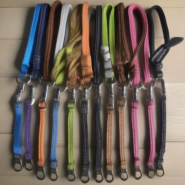 Standard Dog Leads in Various Materials and Colors