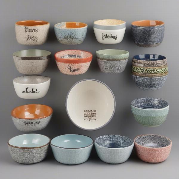 Stylish ceramic dog bowls