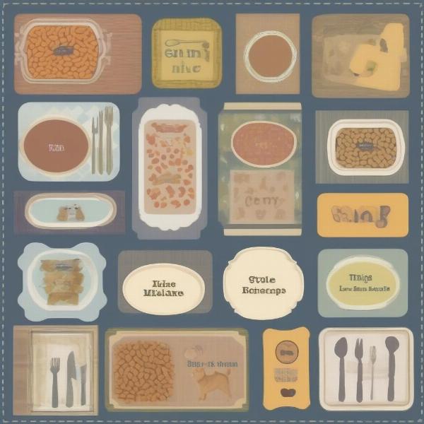 Stylish Dog Food Placemats