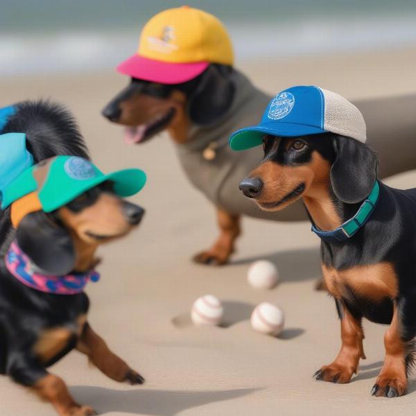 Summer Weenie Dog Hats for Sun Protection