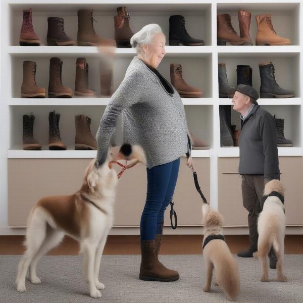 Training a Dog to Wear Shoes