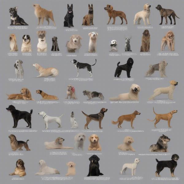 Different taxidermy mount types for dogs