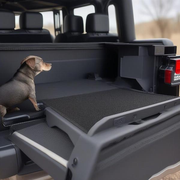 Key features of a dog ramp for a Jeep