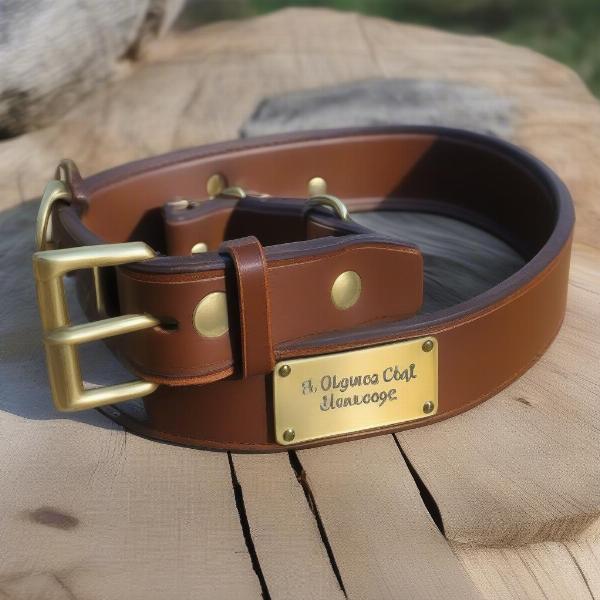 Leather Dog Collar for Hunting