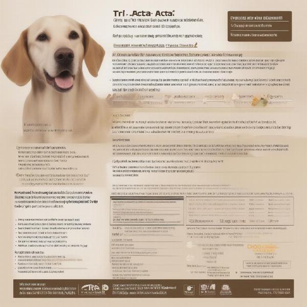 Tri Acta for Dogs Packaging