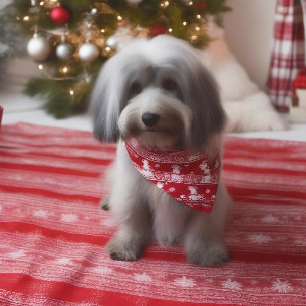 DIY Christmas Dog Bandanas