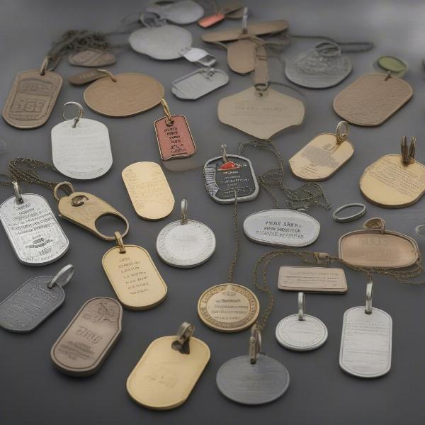 Customization options for your dog tag