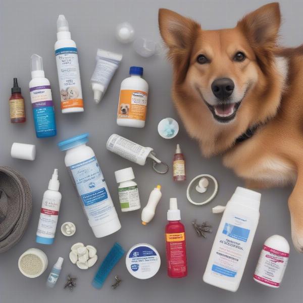 Various flea and tick treatments for dogs