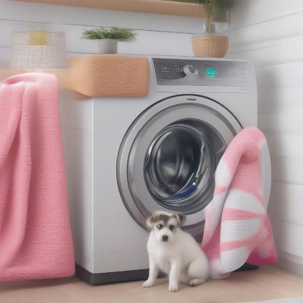 Washing a Puppy Blanket in a Washing Machine