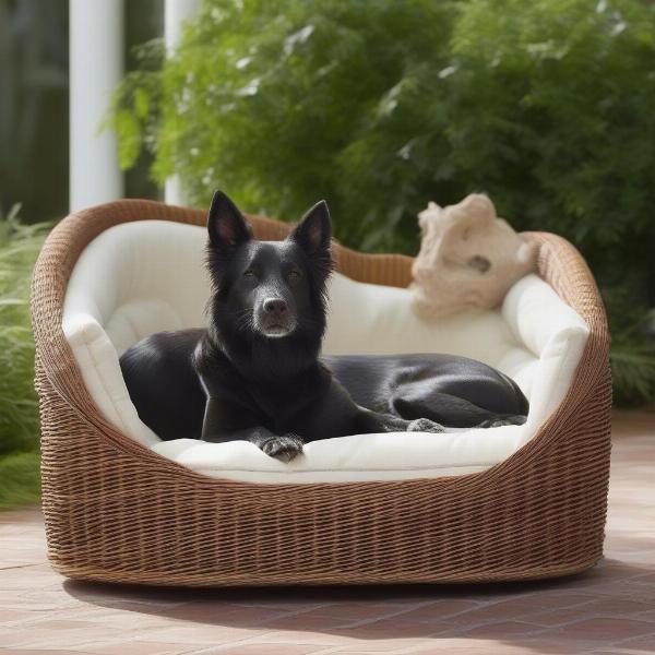 Different Styles of Wicker Dog Beds