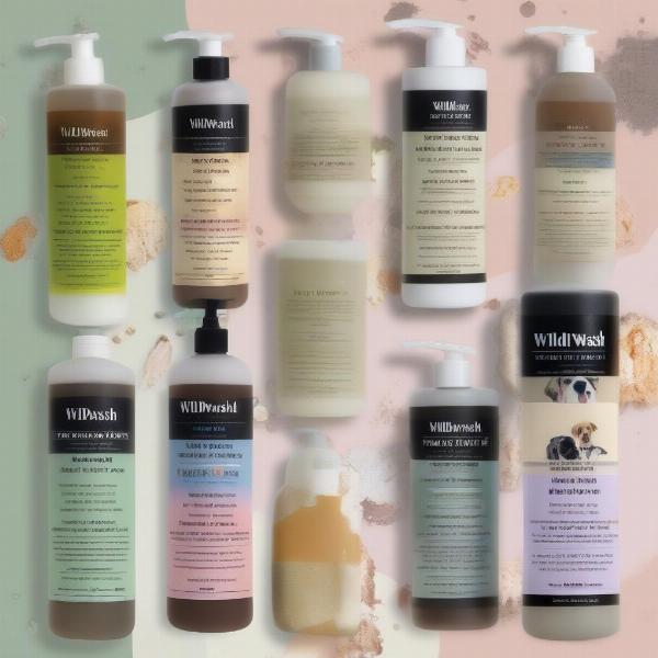 Different Varieties of WildWash Dog Shampoo