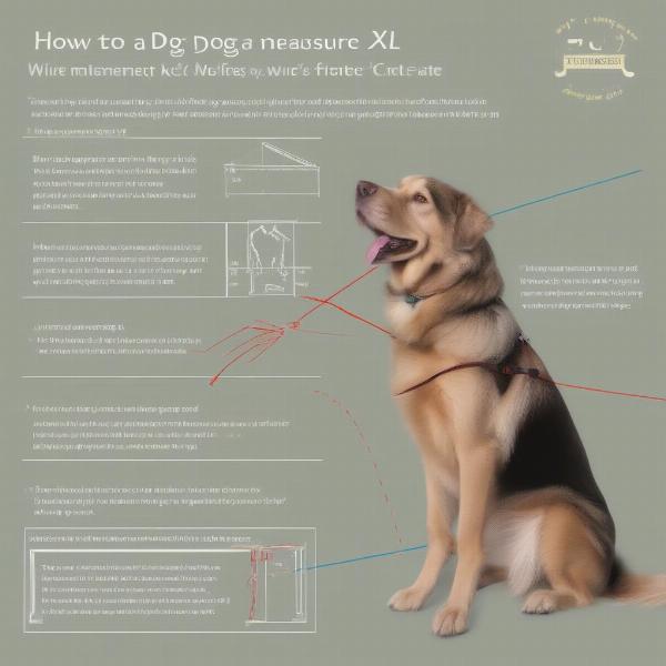 Measuring a dog for an XL wire dog crate