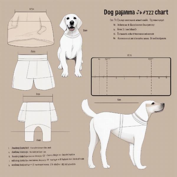 Christmas Dog Pajamas Size Chart