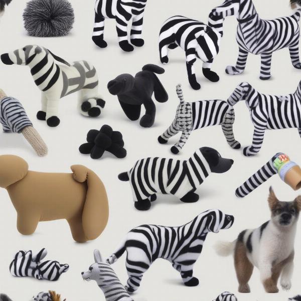 Zebra Dog Toy Variety